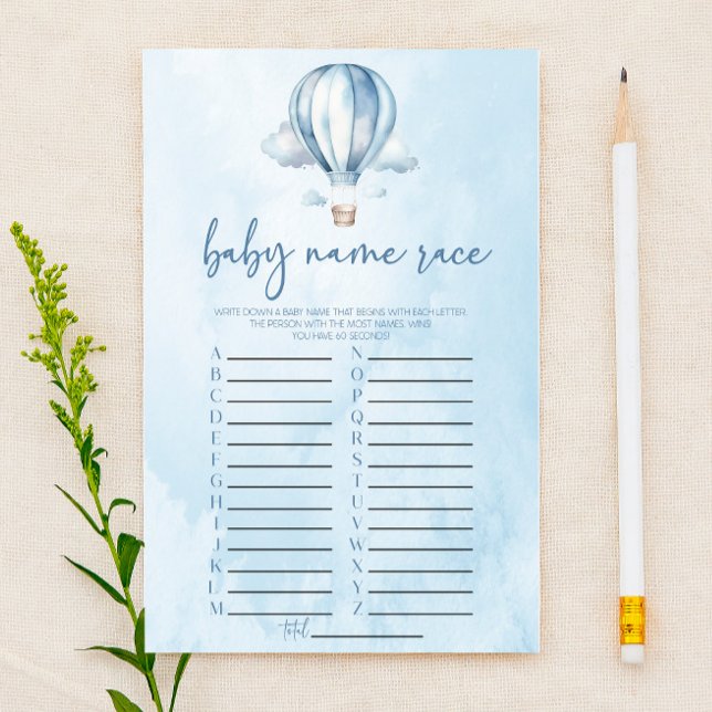 Jeu de société de bain de bébé de course de nom de (Créateur téléchargé)