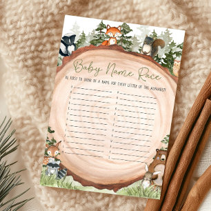 Jeu de société de nom de bébé tranche de bois d'an