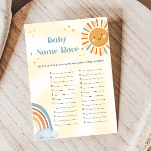 Jeu de société pour la révélation du nom de bébé S