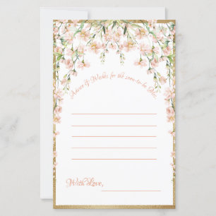 Jeu de souhaits de Fête des mariées florale rose