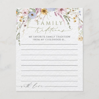 Jeu de tradition familiale pour baby shower Wildfl