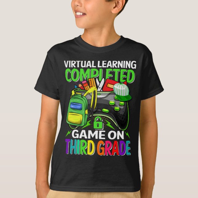 Jeu De Troisième Année Retour À L'École T-shirt (Devant)