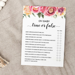 Jeu de vrai ou faux avec carte de réponses pour Ba