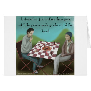 Jeu d'échecs cajun drôle de dessin animé