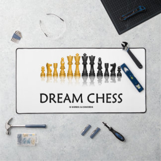Jeu d'échecs de rêve reflet pièces d'ensemble d'éc