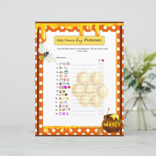 Jeu d'emoji Baby Shower Sweet Honeybee