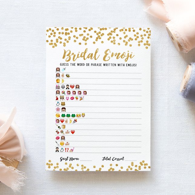 Jeu d'emoji de mariage avec réponses Carte de show (Créateur téléchargé)