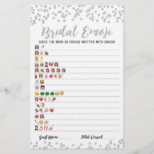 Jeu d'emoji de mariage avec réponses Jeu de shower