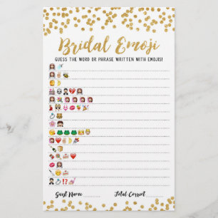 Jeu d'emoji de mariage avec réponses Jeu de shower