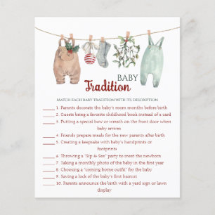 Jeu des traditions de bébé pour les vêtements de N