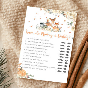 Jeu Devinez Maman ou Papa Animal de la Forêt d'Aut