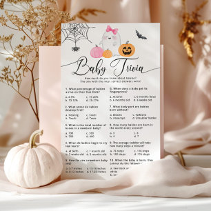 Jeu d'Halloween Little Boo rose bébé trivia