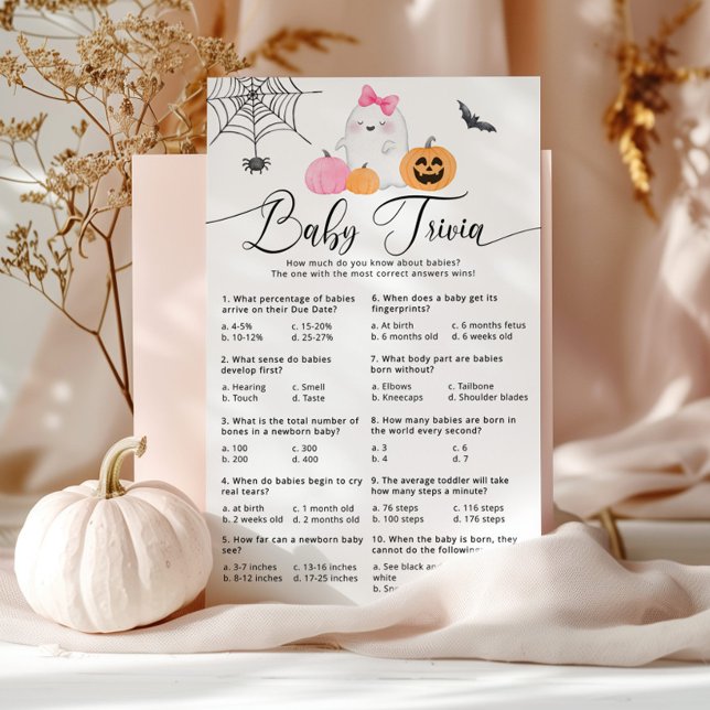Jeu d'Halloween Little Boo rose bébé trivia (Créateur téléchargé)
