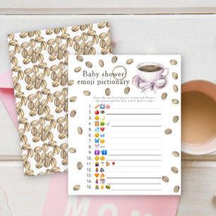 Jeu d'image d'émoticône pour baby shower sur le th