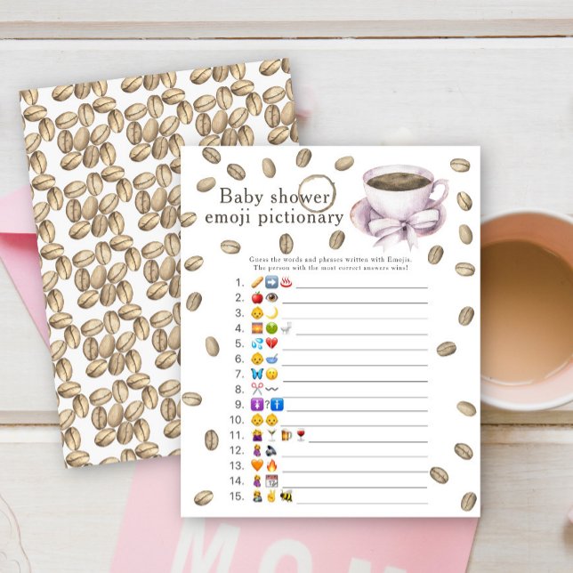Jeu d'image d'émoticône pour baby shower sur le th (Créateur téléchargé)