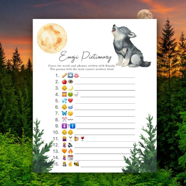 Jeu d'image Emoji pour la douche de bébé Little Wo (Créateur téléchargé)
