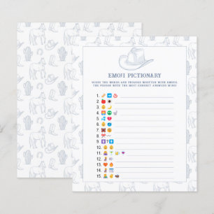 Jeu d'images d'emoji Baby shower Cowboy