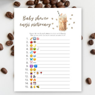 Jeu d'images Emoji Baby shower Baby est en train d