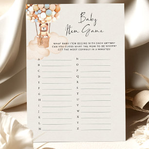 Jeu d'objet de Baby shower d'ours