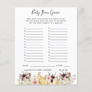 Jeu d'objets pour bébé Jeu de baby shower