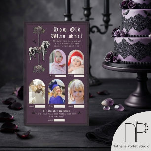 Jeu du Cheval de carrousel Violet Foncé Quel âge a
