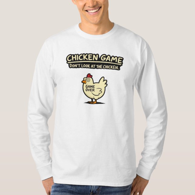 Jeu du Poulet - T-Shirt Humour de Poulet Drôle | N (Devant)
