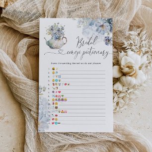 Jeu émotionnel de la nuptiale florale bleue