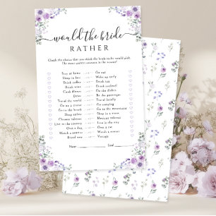 Jeu Fleuriste Violet La mariée préférerait-elle