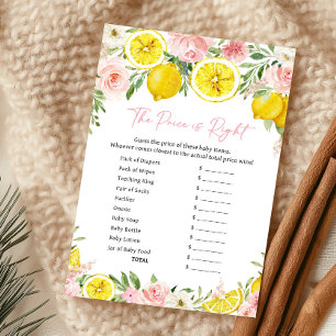 Jeu Fleurs Roses Citron The Price Is Right