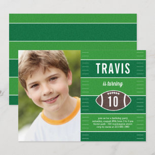 Jeu Heure Football Anniversaire Fête Invitation