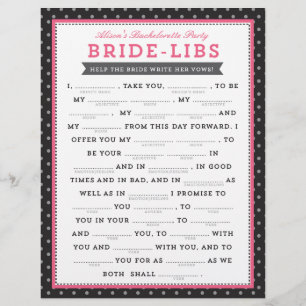 Jeu Libs Black & Pink Bribs