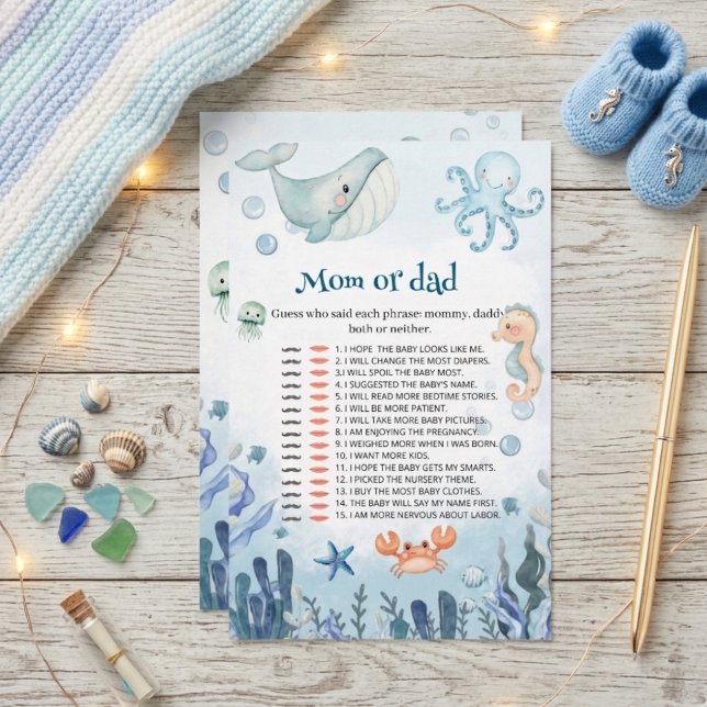 Jeu Maman ou Papa Mer Vous Voir Bientôt Octopus ba (Créateur téléchargé)