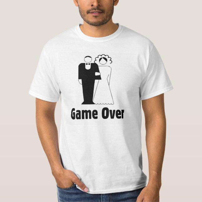 Jeu. Mariage, mariage drôle t-shirt (Devant)