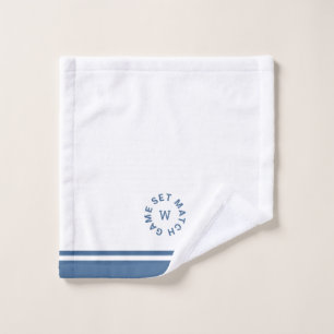 Jeu Match Monogramme Bleu Bande Tennis Face