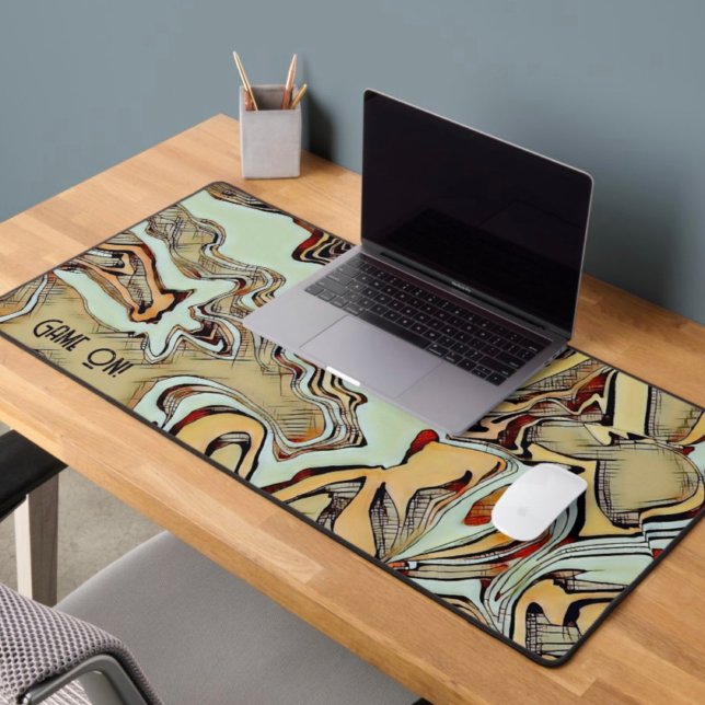 Jeu Moderne Unique Sur Gamer Coloré Abstrait (Modern Abstract Gamer Desk Mat)