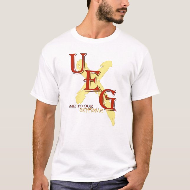 Jeu noir d'UEG à notre T-shirt extrême (Devant)