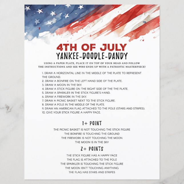 Jeu Plate 4 juillet (Devant)