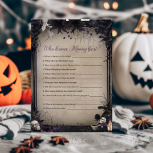 Jeu sorcier gothique Halloween Qui connaît le mieu