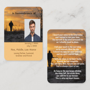 Jeu Stalking de chasse de cartes de poche Memorial
