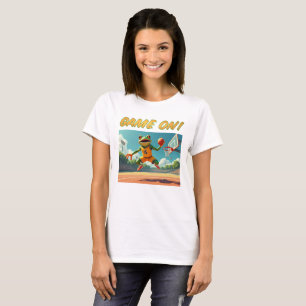 Jeu Sur Basketball Grenouille femmes blanc T-shirt
