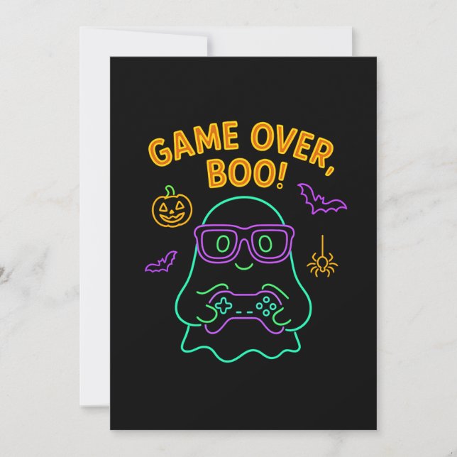 Jeu sur Boo Funny Halloween Gamer Ghost (Devant)