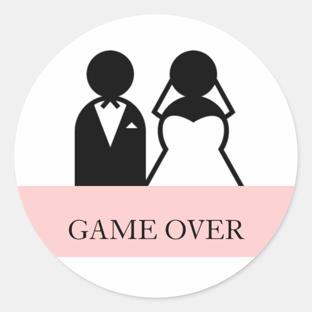 Jeu sur la mariée Groom Clipart Mariage Stickers (Devant)