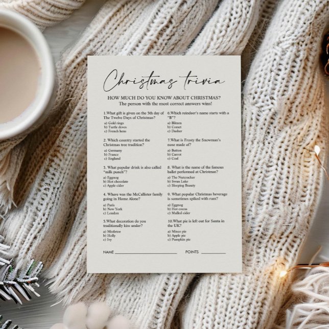 Jeu Trivia de la famille Noël (Créateur téléchargé)