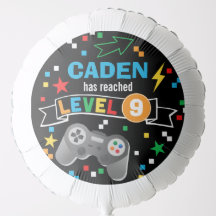 Jeu vidéo Anniversaire Balloon Customisé avec le n