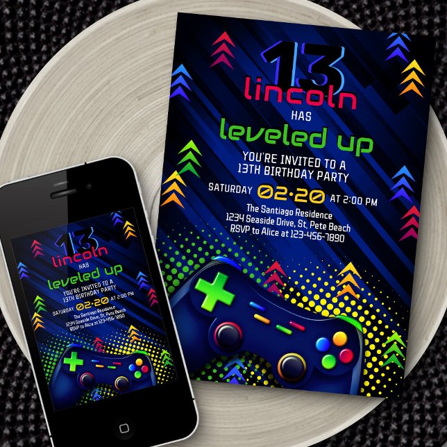 Jeu vidéo Invitation Anniversaire (Créateur téléchargé)