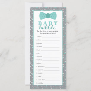 Jeu Word Scramble, Baby shower, 25 Pack