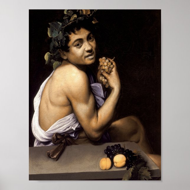 Jeune Bacchus malade par Caravaggio - Poster (Devant)