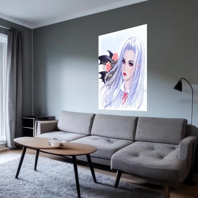 Jeune belle dame | AI Art Poster (Créateur téléchargé)