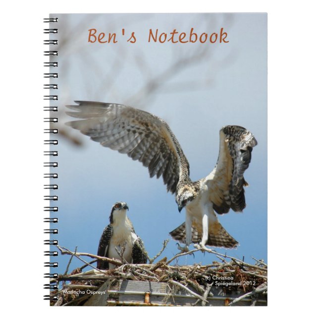 Jeune carnet de Bens de faucons d'Ospreys (Devant)