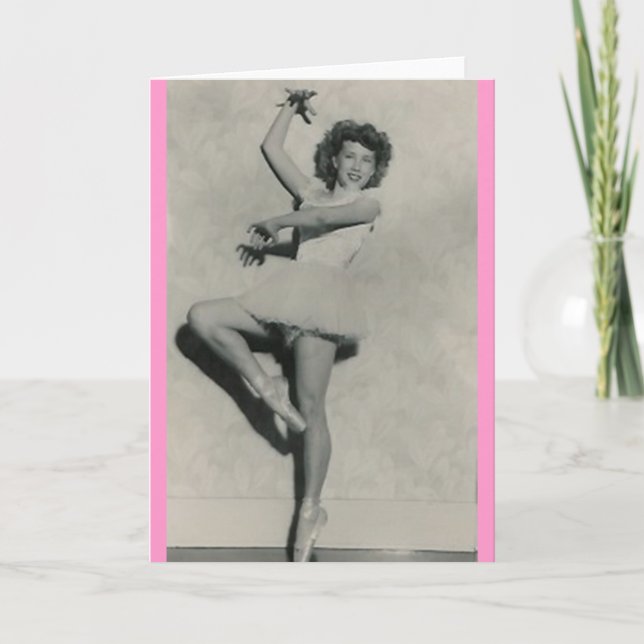 jeune carte de voeux femelle de danseuse de (Devant)